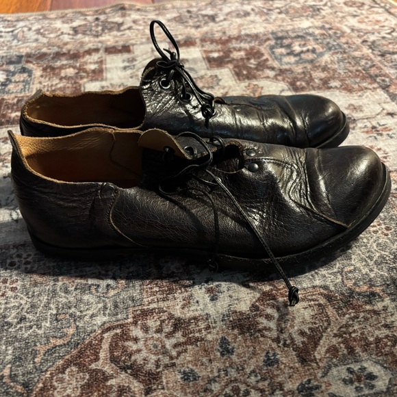 CYDWOQ Genuine Leather Laced Dark Brown Women's Loafers size S Handmade in USA - Picture 9 of 12